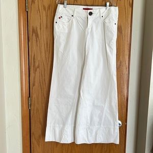 Level 99 white cotton jeans